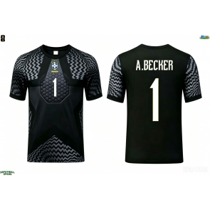 Brasilien Alisson Becker #1 Målvakt Hemmatröja VM 2026 Kortärmad